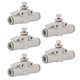 thumbnail image 2 of 5 piezas Válvula de bola neumática PVC Conexión rápida recta Empuje para conectar Accesorio de tubo para la industria, 2 of 10
