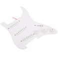 thumbnail image 3 of Golpeador de guitarra eléctrica de una sola capa de PVC blanco precableado, accesorios, 3 of 14