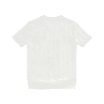 thumbnail image 4 of Men's T-Shirts Short Sleeve Crewneck Knit Shirts Summer Ribbed Textured Tee Shirts White M, 4 of 5