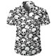 thumbnail image 4 of Camisas de calavera para hombre, camisas casuales de manga corta para hombre, ropa de verano 2024, ropa para hombre, camisas holgadas de gran tamaño con solapa, camisas, 4 of 4