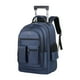 thumbnail image 5 of Mochila con ruedas de gran capacidad, ideal para negocios, para adultos, mujeres y hombres. azul oscuro, 5 of 9