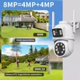 thumbnail image 2 of Ojo® 8mp 4k Doble Pantalla Cámara Cámara Vigilancia Lentes Zoom 10x Camaras Wifi Camara De Vigilancia Camara Vigilancia Camara, 2 of 8