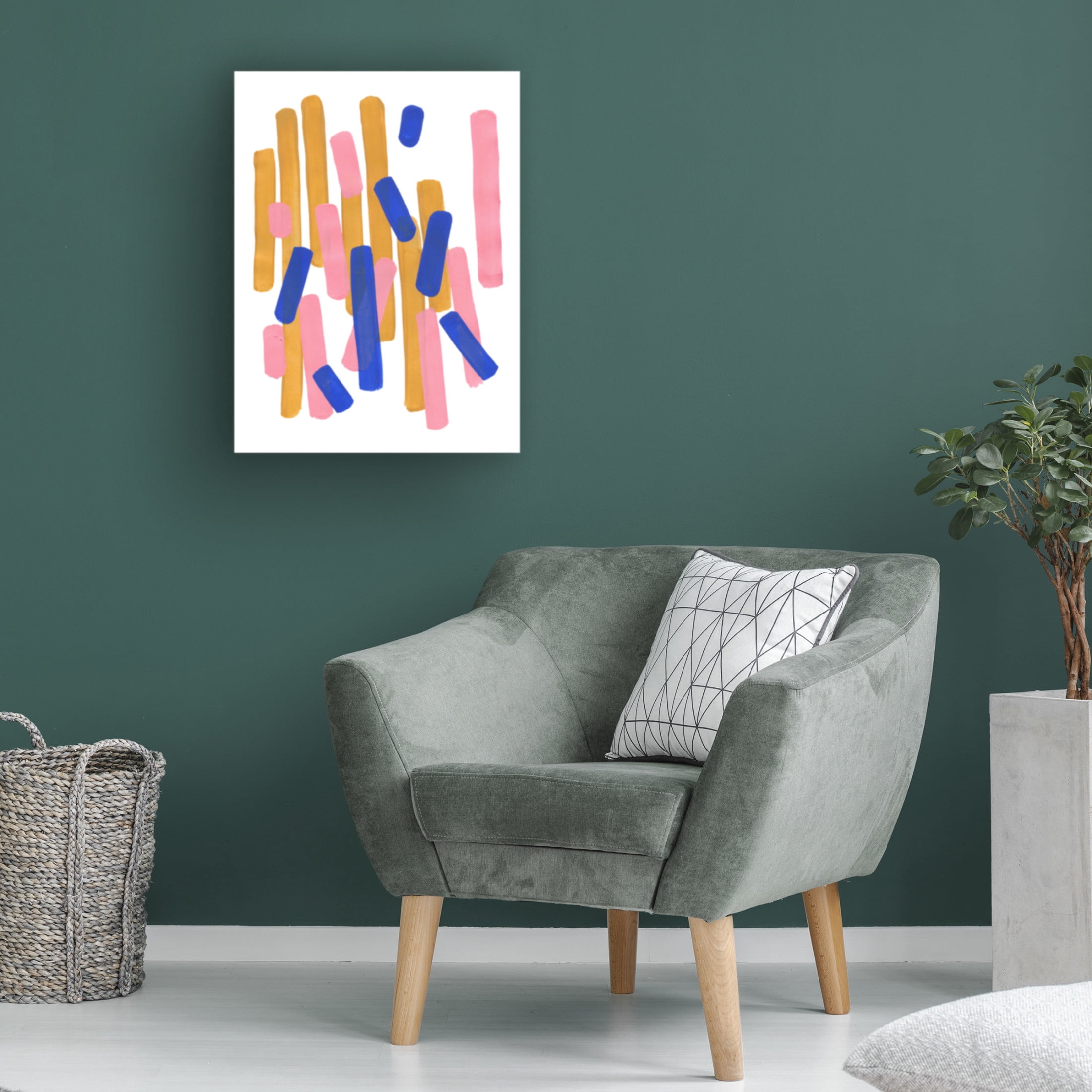 Trademark Fine Art Ejaaz Haniff Pink Confetti Canvas Wall Art