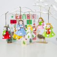 thumbnail image 4 of Decoraciones navideñas para niña, falda blanca, colgante de Ángel de Navidad, colgante creativo de arcilla suave para árbol de Navidad, 2 uds., 4 of 5