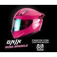 thumbnail image 2 of Casco Integral Onix Sparkle Rosa Acabado Brillante Talla S, 2 of 8