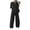 two piece sets for women#02 Black, variant on ZVAVZ Women Two Piece Sets for Women Cotton Linen Spring Sets Buttons Down Laple Neck Tops Slit Loose Long Pants Two Piece Travel Outfits Sweatsuits