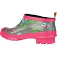 thumbnail image 3 of Women's Journee Collection Rainer Rain Boot Grey Floral Rubber 10 M, 3 of 5