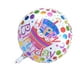 thumbnail image 2 of KAKOWELY 12 globos de aluminio de 18 pulgadas con diseño de puntos redondos y helio Mylar para decoración de fiestas de cumpleaños., 2 of 4