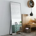 thumbnail image 2 of NeuType 65"x22" Black Full Length Mirror Floor Mirror, 2 of 7