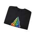thumbnail image 3 of Christmas Pride: Rainbow Fir-tree Sweatshirt - Crewneck Sweatshirt, 3 of 4