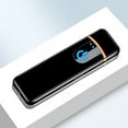 thumbnail image 2 of Encendedor eléctrico, encendedor electrónico inteligente, encendedor recargable USB, encendedor de plasma sin llama a prueba de viento para fuego, barbacoa, fuegos artificiales, velas, camping, exteriores e interiores (negro) brillar Electrónica, 2 of 4