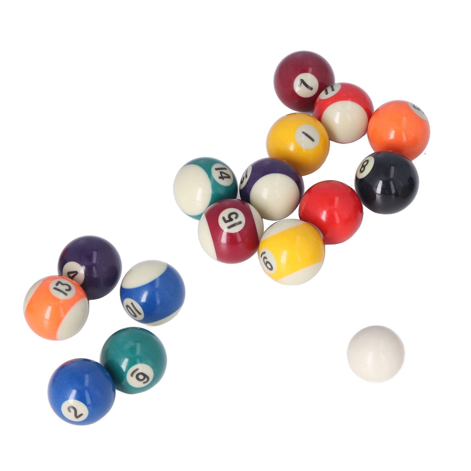 Pool Table Balls, Lightweight 1.5inch Mini Pool Balls For Game Rooms