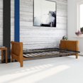 thumbnail image 2 of DHP Wood Arm Futon with Walnut Wood Finish, 2 of 9