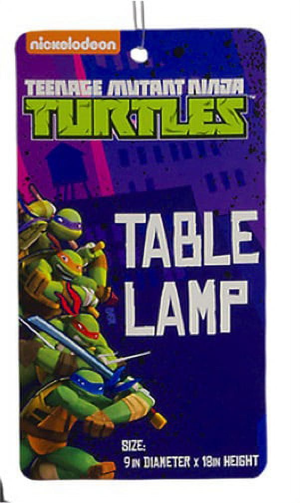 Nickelodeon Teenage Mutant Ninja Turtles Die-Cut Table Lamp
