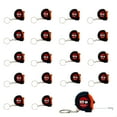 thumbnail image 1 of HAHDAXIA 24 Pieces 1m/3ft Mini Keychain Portable Retractable Steel Tape Metric/Inch Measuring Tape Ruler Slide Lock for Body Measure, Kids Adult (24), 1 of 7