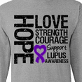 thumbnail image 4 of Inktastic Lupus Hope Love Strength 2 Long Sleeve T-Shirt, 4 of 5