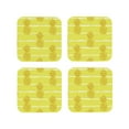 thumbnail image 2 of Disketp Gold Pineapple Funny Coasters,4 Pcs Leather Coasters With Holder, Perfect Housewarming Hostess Gifts,Protect Furniture From Water Marks Scratch And Damage, 2 of 9