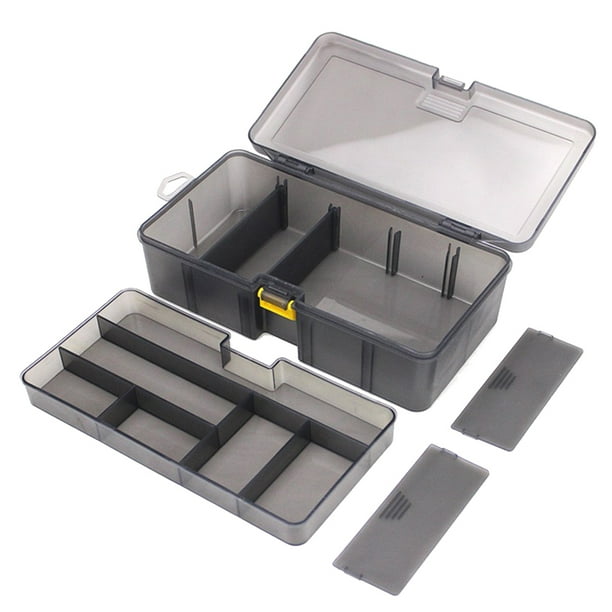 Greeniant Anzuelos portátiles para señuelos, caja de almacenamiento de cebo Crankbait, organizador de aparejos de pesca semitransparente, Ropa Deportiva, Zapatos