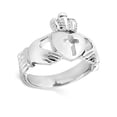 thumbnail image 3 of ELYA Jewelry Women's Polished Claddagh Cut-Out Cross Steel Ring, 3 of 4