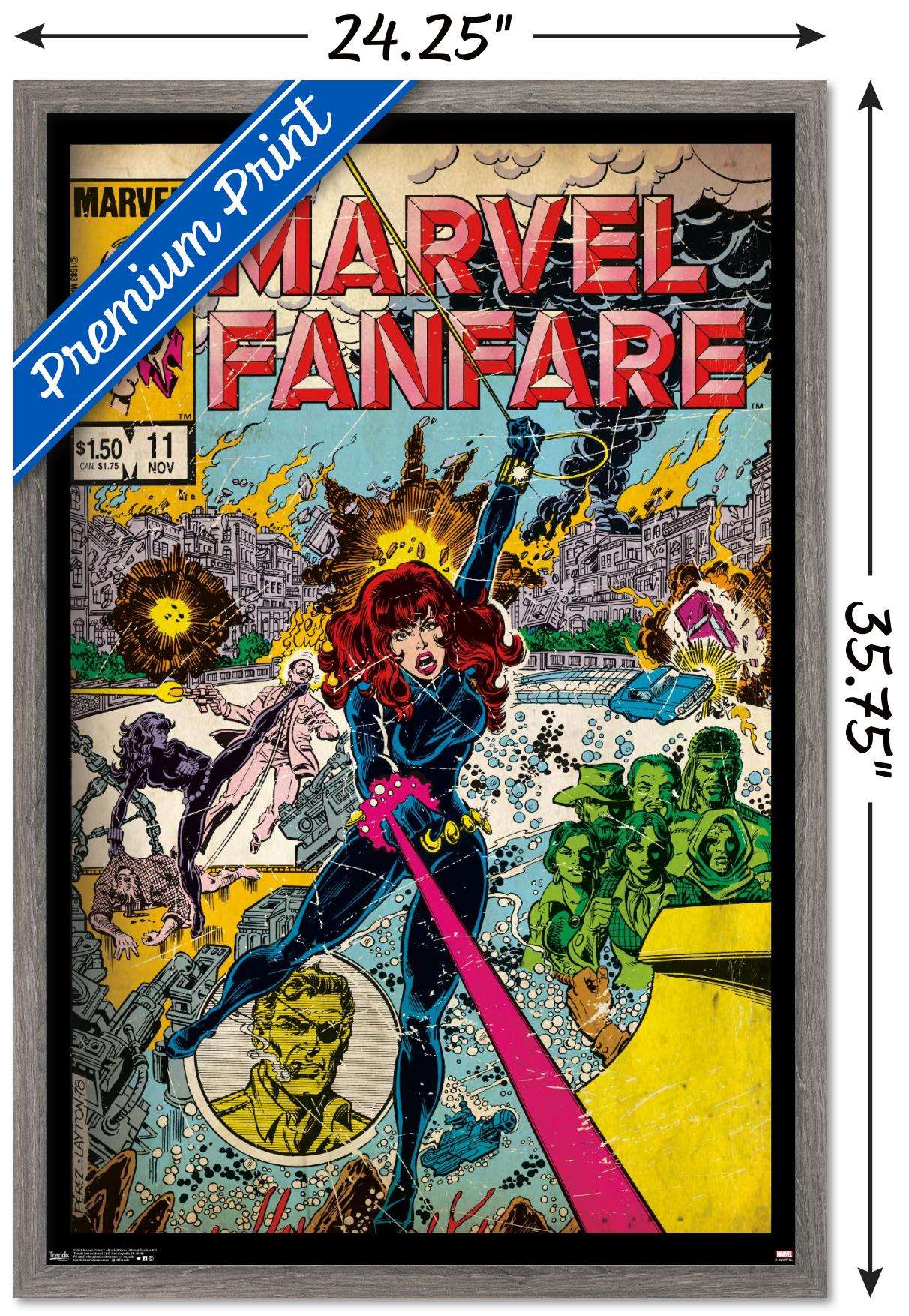 Marvel Comics - Black Widow - Marvel Fanfare #11 Wall Poster, 22.375" x 34", Framed