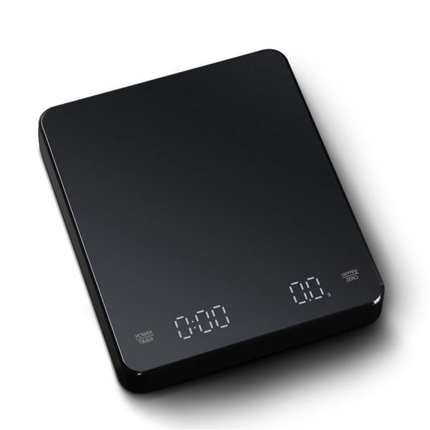 Báscula de café expreso portátil de 3 kg/0,1 g con temporizador y pantalla LED for viajes y uso doméstico