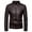 Black, variant on EGNMCR Jackets for Men Fashion Men Winter Warm Casual Leather Zipper Long Sleeve Jacket Coat