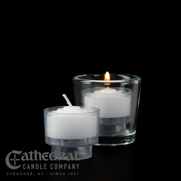 Cathedral Candle 406689 Devotional Candles - Lites 4 Hour Crystal - Pack of 288