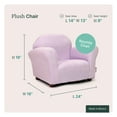 thumbnail image 5 of Plush Keet Children's Chair Lavander, with accent pillow, 5 of 6