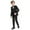 B-Black300, variant on XAOWF Child Boys Suit Set Formal Solid Color Slim Fit Tops And Casual Pants Outfit For Kids Performance Wedding Party Piano Recital Speech Outfit 2-15 Years Stylish Leisure Outfit