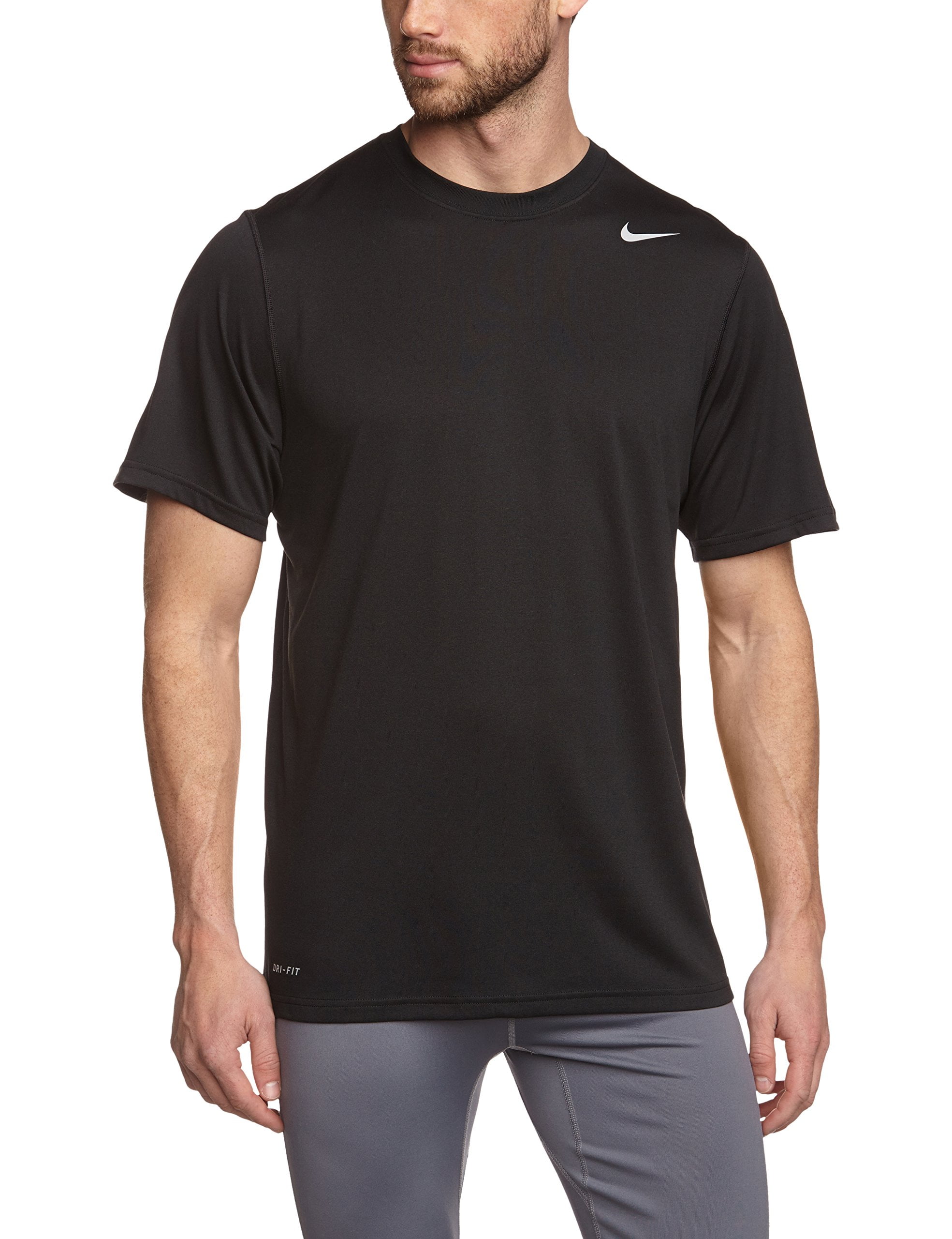 Nike NEW Black Mens Size Small S Logo Print Short Sleeve Athletic Shirt ...