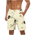 thumbnail image 2 of Runfenguu Trouser Shorts, Mens Golf Shorts Men Casual Fashion Print Shorts With Pockets Elastic Waist Beach Pants Mens Short Shorts, 2 of 5