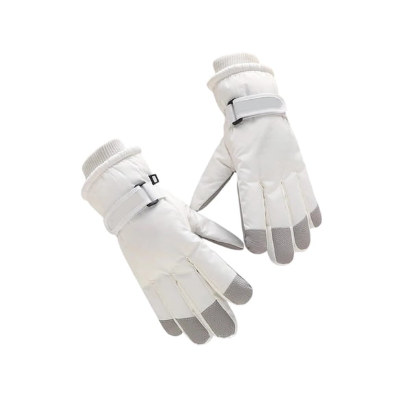 Kugisaki Winter Gloves for Men Women Fleece Lined Thickened Touch Screen Scratch Waterproof Windproof Warm Glove for Cycling Skiing Driving