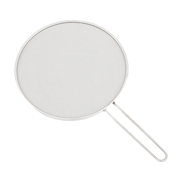 Protector contra salpicaduras de acero inoxidable de malla fina, mango cómodo, sartén de malla fina 33cm