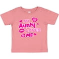 thumbnail image 3 of Inktastic My Aunty Loves Me with Hearts and Kiss Boys or Girls Baby T-Shirt, 3 of 5