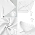 thumbnail image 5 of LTTVQM Men's Polo Shirts Short Sleeve 2026 Summer Loose Fit Casual Work Golf Shirts Lightweight Collared T-Shirts with Pocket White XL, 5 of 5