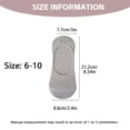 thumbnail image 4 of LDU No Show Socks Women, Ultra Thin Mesh Breathable Fabric Invisible Non-Slip Socks, 6Pairs, 4 of 7