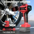 thumbnail image 5 of Portable 160PSI Cordless Tire Inflator for Milwaukee 18V Battery with Digital Pressure Gauge, 5 of 7