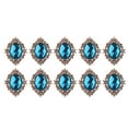 thumbnail image 5 of Sharplace 10pcs Rhinestone Gems Cabochons Flat Back Embellishments Wedding Phone Decor of *1.2inch, 5 of 9