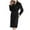 A-Black28, variant on XIAONU Women's Fleece Robe Self-Tie Belt Long-Sleeve Soft Cozy Full-Length Loungewear Bathrobe With Pockets