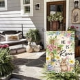thumbnail image 5 of Sm:)e Cross Rabbits Eggs Easter Garden Flag 12x18 Inch Double Sided, 5 of 7