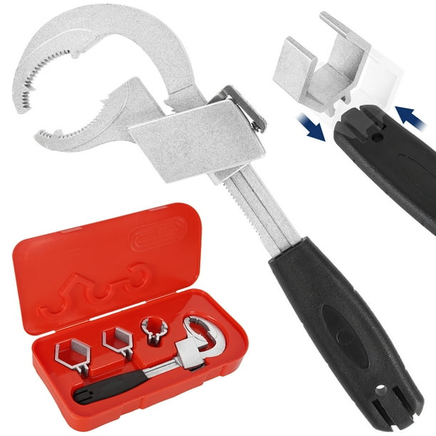 4 in 1 Multifunctional Faucet Wrench Adjustable Double Ended Water