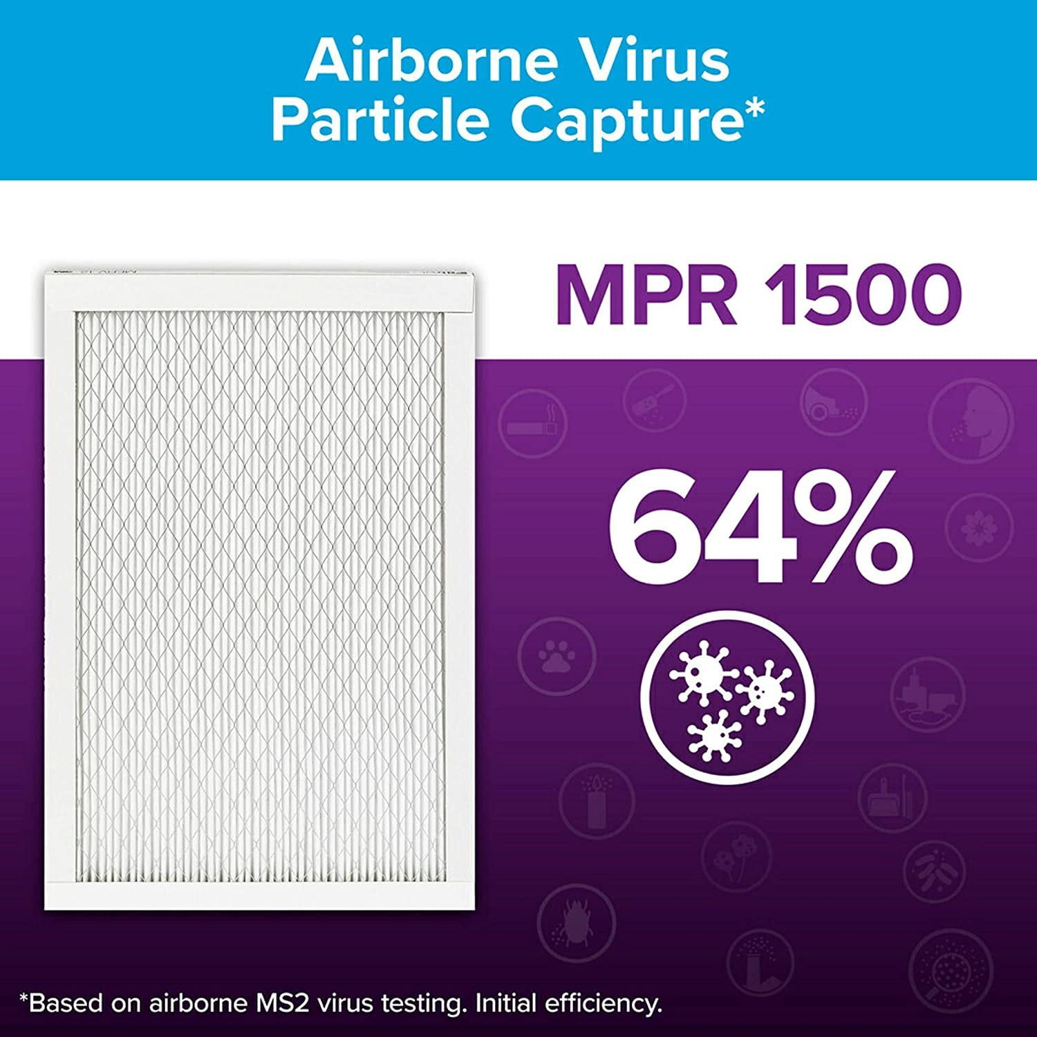 Filtrete™ Ultra Allergen Reduction Filter UR04-2PK-1E, 14 in x 25 in x 1 in (35.5 cm x 63.5 cm x 2.5 cm)