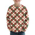 thumbnail image 2 of ITSAME Boys Girls Long Sleeve Shirt, Fashion Casual Crewneck Pullover Xmas Graphic Fall Christmas Holiday Tops Multicolor 4T, 2 of 7