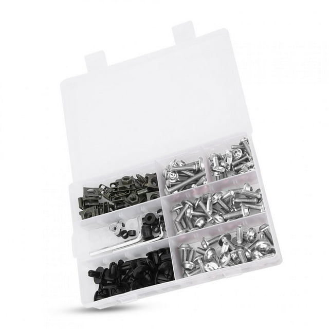 Durable Fairing Set, Windscreen Fairing Screws Fairing Kit, Fairing Pieces For Motorcycles Silver,Black,Red,Blue,Golden,Green