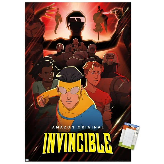 Invincible - Red One Sheet Wall Poster, 14.725" x 22.375"