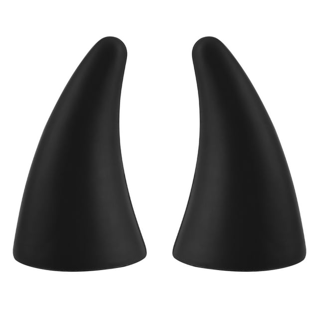 KAKOWELY 2 Pcs Car Styling Devil Horns Sticker Bumper Protector Automobile Decoration,4.92X"X2.56"X2.56"