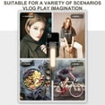 thumbnail image 4 of yeacher Portable Handheld Smartphone Gimbal Stabilizer BT Selfie Stick Retractable Foldable Built in Tripod Fill Light with USB Charging Cable, 4 of 7