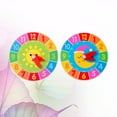 thumbnail image 4 of 2PCS Wooden Clock Toy Cartoon Wooden Clock Learning Toy Funny Wooden Clock Cognitive Toy Creative Wooden Clock Cognitive Learning Toy Early Educational Learning Toys, 4 of 5
