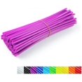 thumbnail image 1 of KAIYANG 36 fundas para ruedas de motocicleta, cubiertas para radios, cubiertas para llantas de motocross, 17,4 cm, color morado, 1 of 5