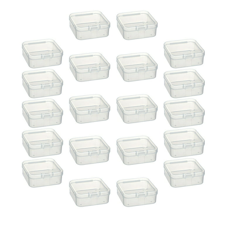 Richards Clear Plastic Storage Containers with Lids for Organizing – 1  Large and 4 Small Bins 